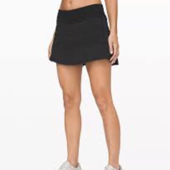 LULULEMON "PACE RIVAL" SKIRT IN BLACK - Picture 1 of 2